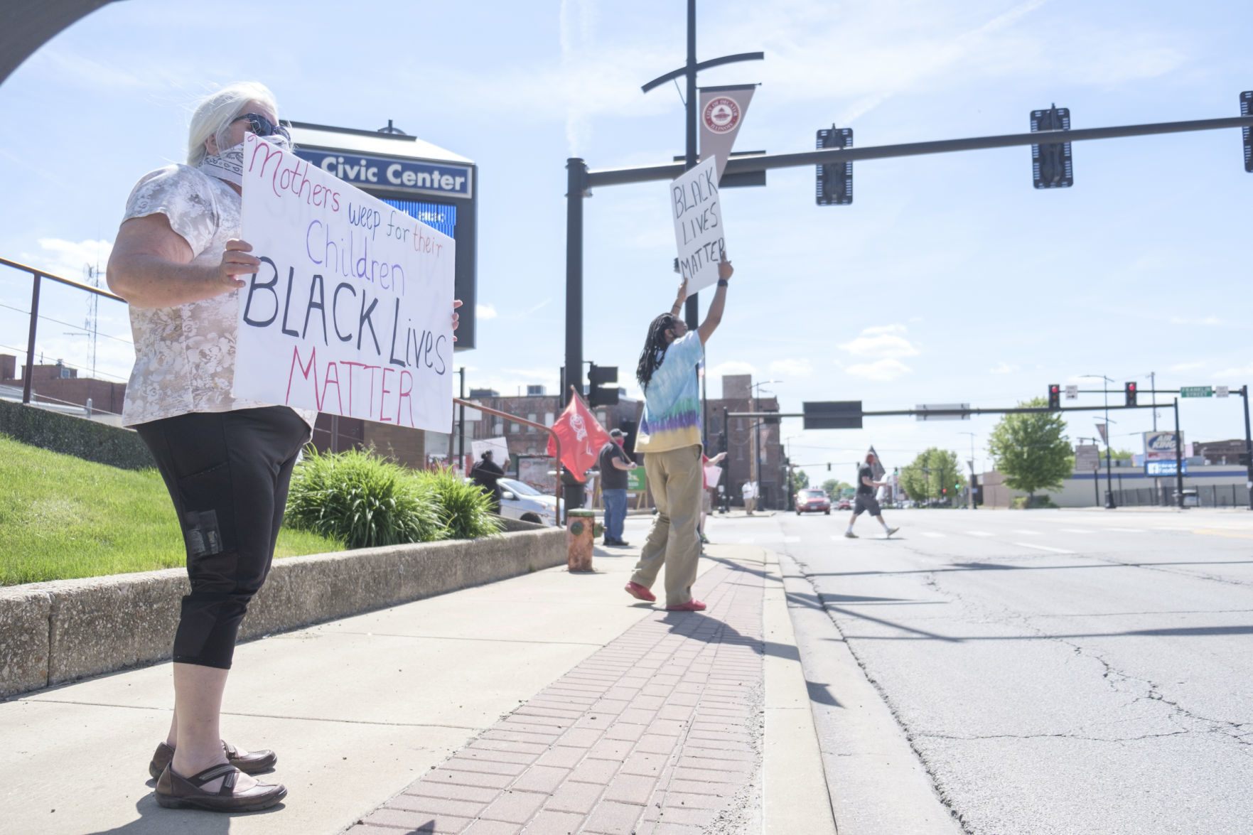 Downtown Decatur protest
